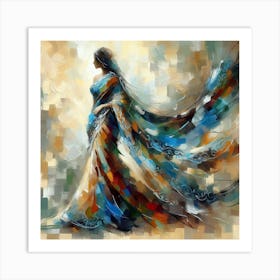 Sari Painting Art Print