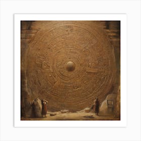 Aztec Calendar 1 Art Print
