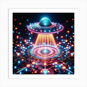 Alien Spaceship 7 Art Print