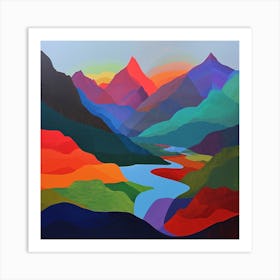 Abstract Travel Collection Nepal 1 Art Print