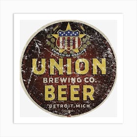 Union Beer Art Print