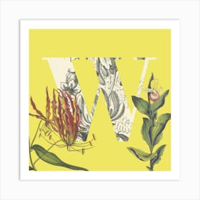 Botanical W Art Print