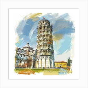 Leaning Tower Of Pisa 7 Art Print