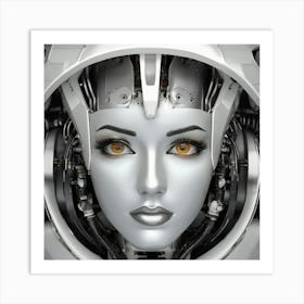 Futuristic Woman 80 Art Print