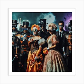 Halloween Costume Party 2 Art Print