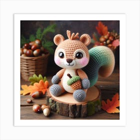 Amigurumi, Squirrel 2 Art Print