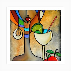 Cocktail Lady Art Print