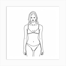 Bikini Girl 1 Art Print