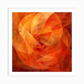 Root Chakra (Muladhara) Abstract Painting Art Print