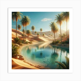 Desert oasis Art Print