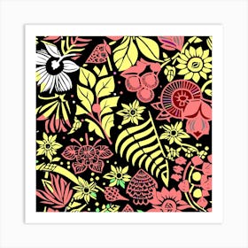 Floral Pattern 1 Art Print