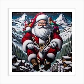Santa Claus S Present Of Peace 11 Art Print