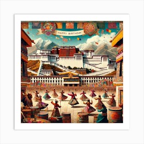 Birthday in Korea Art Print