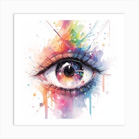 Eye Painting Art Print