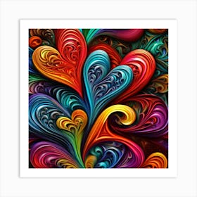 Hearts Abound Art Print