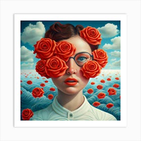 Roses In The Sky Art Print