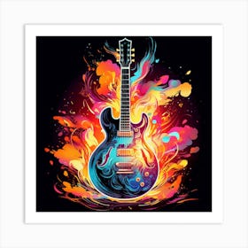 Electric Guitar Art Print