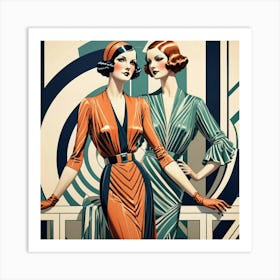 Deco Women 1 Art Print