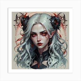 Gothic Elf Art Print