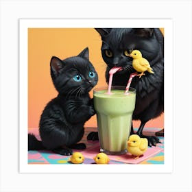 Smoothie Family Art Print