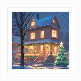 Christmas House 62 Art Print