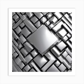 Abstract Pattern Of Squares Art Print