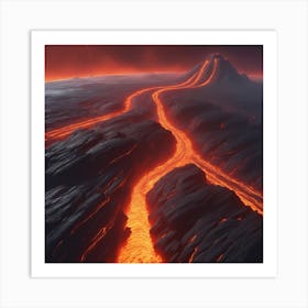 Lava Flow 50 Art Print