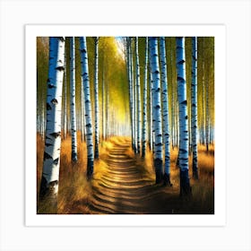 Birch Forest 9 Art Print