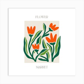 Flower Market Art Print