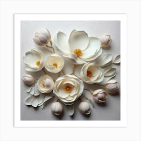 Magnolias Art Print