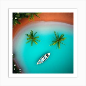 Boat On The Beach 11 Art Print