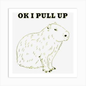 Ok I Shoot Funny Capybara Classic Art Print