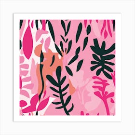 Matisse Cutout Pink Art print 3 Art Print