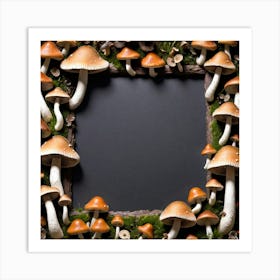 Frame Of Mushrooms 2 Art Print