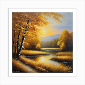 Autumn Landscape 8 Art Print