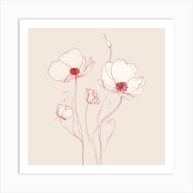 Poppy Flowers Art Print