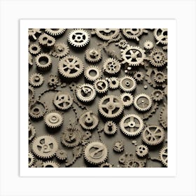 Gears And Gears 11 Art Print