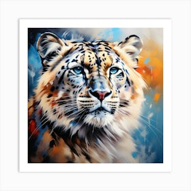 Snow Leopard 1 Art Print