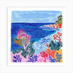 Seascape Dream Matisse Style 2 Art Print