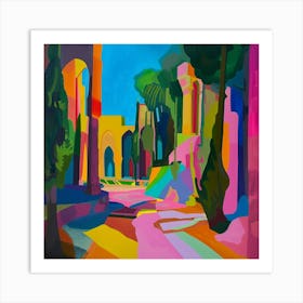 Abstract Park Collection Al Azhar Park Cairo Egypt 1 Art Print