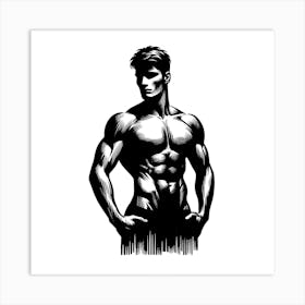 Muscular Man 7 Art Print