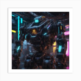 Robot In The City 117 Art Print