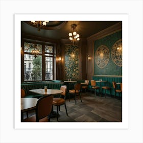 London Restaurant Interior 2 Art Print