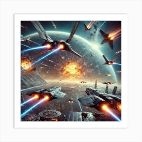 A Futuristic Science Fiction Depiction Of Phoenix Dominance Art Print