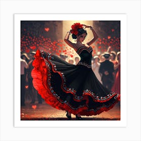 Flamenco Dancer 4 Art Print