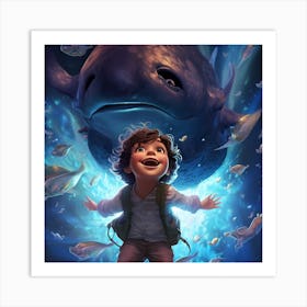 Underwater magic Art Print