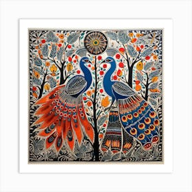 Peacocks Art Print