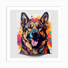 German Shepherd Dog Art Print