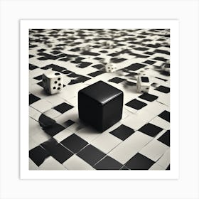 Black And White Puzzle Art Print