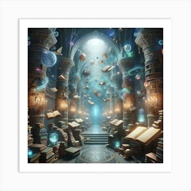 Enchanted Library Art Print